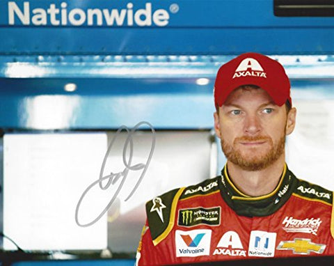 AUTOGRAPHED 2017 Dale Earnhardt Jr. #88 Axalta Racing RETIREMENT FINAL SEASON (Garage Area) Monster Energy Cup Series Signed Collectible Picture NASCAR 8X10 Inch Glossy Photo with COA