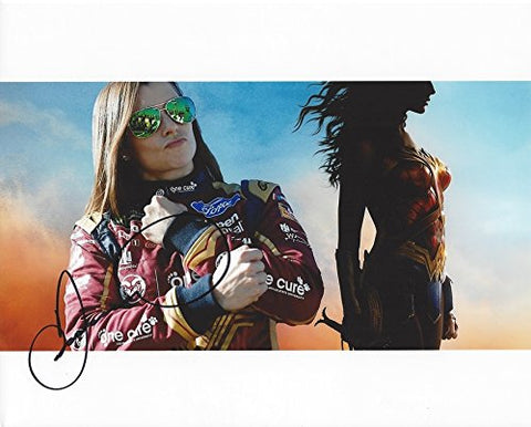 AUTOGRAPHED 2017 Danica Patrick #10 Wonder Woman Movie Racing WONDER WOMAN COLLAGE (Monster Energy Cup Series) Signed Collectible Picture NASCAR 8X10 Inch Glossy Photo with COA