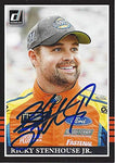 AUTOGRAPHED Ricky Stenhous Jr. 2018 Panini Donruss Racing (Sunny D Roush Team) Black Border Insert Signed NASCAR Collectible Trading Card with COA