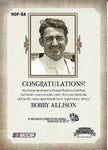 AUTOGRAPHED Bobby Allison 2011 Press Pass Legends FAMED FABRICS (Race-Used Sheetmetal) Vintage Insert Signed Collectible NASCAR Insert Trading Card with COA (#24 of only 50 produced!)
