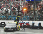 AUTOGRAPHED 2020 Ryan Blaney #12 Menards Racing Mustang TALLADEGA RACE WIN (Photo Finish Celebration) Team Penske NASCAR Cup Series Signed Collectible Picture 8X10 Inch Glossy Photo with COA