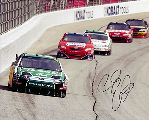 AUTOGRAPHED 2011 Carl Edwards #99 Scott's Racing Team (On-Track) Roush SIGNED 8X10 NASCAR Glossy Photo with COA