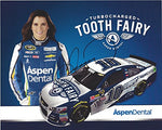 AUTOGRAPHED 2016 Danica Patrick #10 Aspen Dental Racing TURBOCHARGED TOOTH FAIRY Stewart-Haas Team Rare Signed Picture 8X10 NASCAR Hero Card Photo with COA
