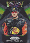 AUTOGRAPHED Martin Truex Jr. 2018 Panini Prizm Racing INSTANT IMPACT (#78 Bass Pro Shops) Furniture Row Toyota Team Insert Signed NASCAR Collectible Trading Card with COA