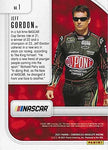 AUTOGRAPHED Jeff Gordon 2021 Panini Chronicles Absolute Racing RARE BLUE PARALLEL (#24 DuPont Team) Insert Signed NASCAR Collectible Trading Card with COA #120/199