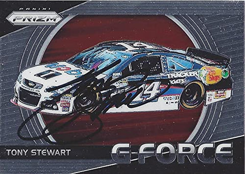 AUTOGRAPHED Tony Stewart 2020 Panini Prizm Team G-FORCE (#14 Mobil 1) Stewart-Haas Racing Signed NASCAR Collectible Trading Card with COA