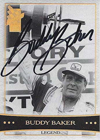 AUTOGRAPHED Buddy Baker 2003 Press Pass VIP Racing WINSTON CUP SERIES LEGEND (Victory Lane) Signed NASCAR Collectible Trading Card with COA