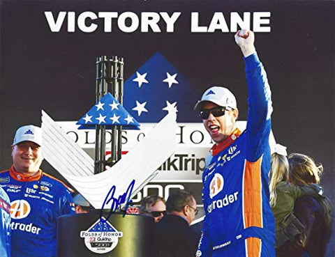 AUTOGRAPHED 2019 Brad Keselowski #2 Autotrader Racing ATLANTA RACE WIN (Victory Lane Trophy) Team Penske Monster Energy Cup Series Signed Collectible Picture NASCAR 9X11 Inch Glossy Photo with COA