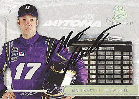 AUTOGRAPHED Matt Kenseth 2011 Press Pass Premium Racing THE 500 CLUB (Daytona Trophy) #17 Crown Sprint Cup Series Signed NASCAR Collectible Trading Card with COA