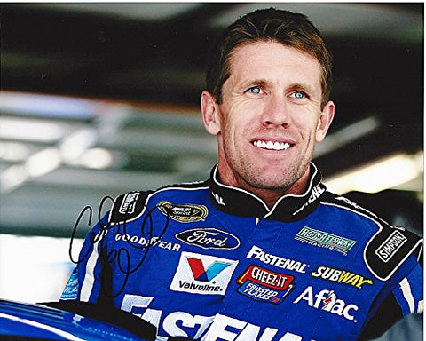 AUTOGRAPHED 2014 Carl Edwards #99 Fastenal Racing Team (Garage Area) Roush Signed 8X10 NASCAR Glossy Photo with COA