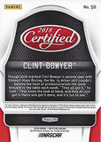 AUTOGRAPHED Clint Bowyer 2018 Panini Certified (#14 Rush Truck Centers Team) Stewart-Haas Racing Chrome Signed NASCAR Collectible Trading Card with COA
