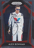 AUTOGRAPHED Alex Bowman 2020 Panini Prizm Racing (#88 Valvoline Team) Hendrick Motorsports NASCAR Cup Series Signed Collectible NASCAR Trading Card with COA