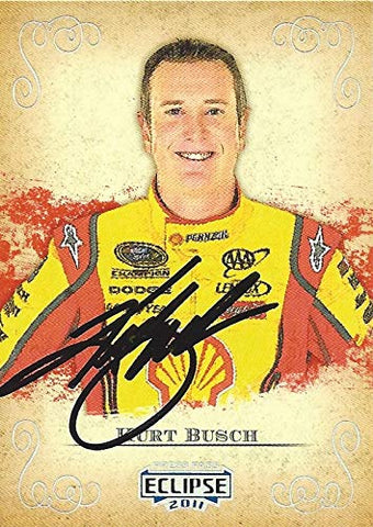 AUTOGRAPHED Kurt Busch 2011 Press Pass Eclipse Racing (#22 Shell Pennzoil Car) Team Penske Sprint Cup Series Signed NASCAR Collectible Trading Card with COA