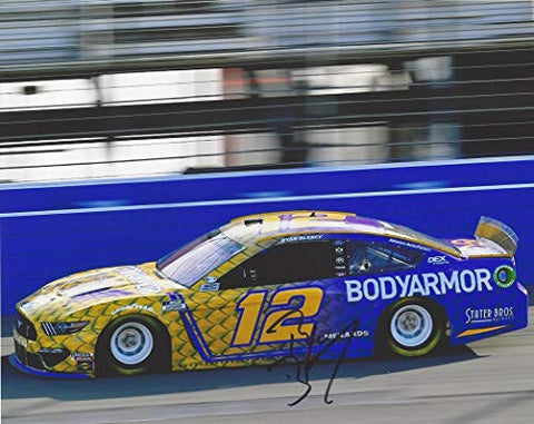 AUTOGRAPHED 2020 Ryan Blaney #12 BodyArmor Racing KOBE BRYANT TRIBUTE CAR (Auto Club 400 at Fontana) Signed Collectible Picture 8X10 Inch NASCAR Glossy Photo with COA