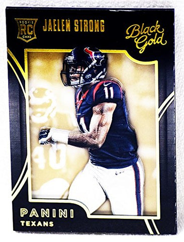 JAELEN STRONG 2015 Panini Black Gold Football (Houston Texans) Rookie Insert Rare Insert NFL Collectible Trading Card #189/199