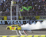 AUTOGRAPHED 2020 Joey Logano #22 Pennzoil Racing LAS VEGAS RACE WIN (Pennzoil 400) Victory Burnout Signed Picture 8X10 Inch NASCAR Glossy Photo with COA