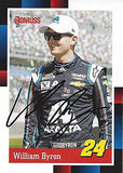 AUTOGRAPHED William Byron 2021 Panini Donruss Racing 1988 RETRO (#24 Axalta Team) Hendrick Motorsports Signed Collectible Trading Card with COA