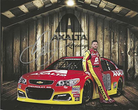 AUTOGRAPHED 2016 Dale Earnhardt Jr. #88 Axalta Racing OFFICIAL HERO CARD (Hendrick Motorsports) Signed Collectible Picture 8X10 Inch NASCAR Photo with COA