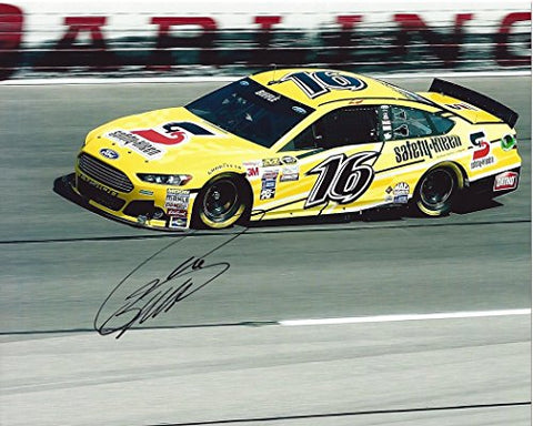 AUTOGRAPHED 2015 Greg Biffle #16 Safey-Kleen Racing Team (Darlington The Lady in Black) On-Track 8X10 Picture NASCAR Glossy Photo with COA