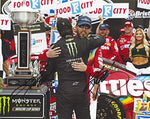 2X AUTOGRAPHED Kyle Busch & Kurt Busch 2019 Skittles Racing BRISTOL RACE WIN (Victory Lane Hug) Monster Energy Cup Series Dual Signed Collectible Picture NASCAR 8X10 Inch Glossy Photo with COA