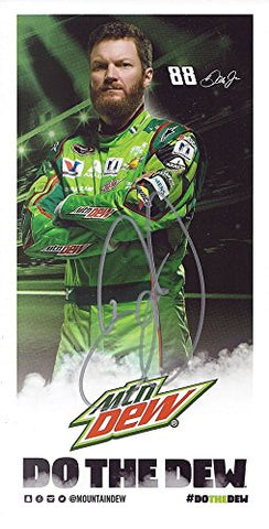 AUTOGRAPHED 2016 Dale Earnhardt Jr. #88 Mountain Dew Racing DO THE DEW (Hendrick Motorsports) Signed Collectible Picture NASCAR Mini Hero Card Photo with COA