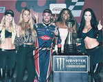 AUTOGRAPHED 2017 Austin Dillon #3 Dow Team CHARLOTTE RACE WINNER (Victory Lane Trophy) Monster Energy Girls RCR Signed Collectible Picture NASCAR 8X10 Inch Glossy Photo with COA