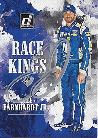 AUTOGRAPHED Dale Earnhardt Jr. 2019 Panini Donruss Racing RACE KINGS (#88 Nationwide Team) Hendrick Motorsports Signed NASCAR Collectible Trading Card with COA