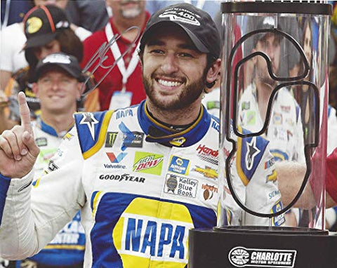 AUTOGRAPHED 2019 Chase Elliott #9 NAPA Racing CHARLOTTE ROVAL RACE WIN (Victory Lane Trophy) Monster Cup Series Hendrick Motorsports Signed Collectible Picture 8X10 Inch NASCAR Glossy Photo with COA