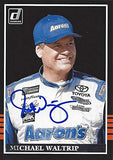 AUTOGRAPHED Michael Waltrip 2018 Panini Donruss Racing BLACK BORDER (#99 Aarons Dream Machine) Monster Cup Series Signed NASCAR Collectible Trading Card with COA