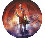 AUTOGRAPHED 2018 Joey Logano #22 Autotrader Ford Fusion Racing CHAMPIONSHIP SEASON (Team Penske) Monster Energy Cup Series Picture Round 9X9 Inch Signed NASCAR Collectible Hero Card Photo with COA