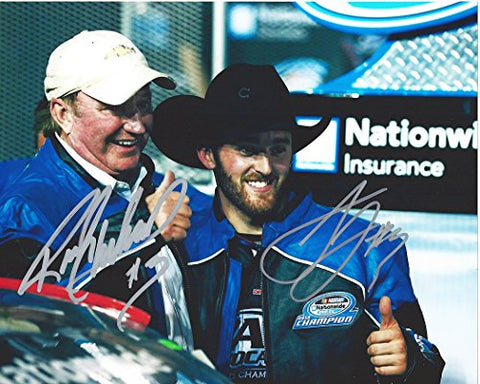 2X AUTOGRAPHED 2013 Austin Dillon & Richard Childress #3 NATIONWIDE SERIES CHAMPION Signed 8X10 NASCAR Photo with COA