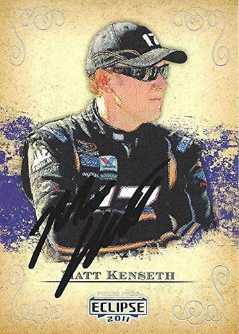 AUTOGRAPHED Matt Kenseth 2011 Press Pass Eclipse Racing (#17 Crown Royal Black) Roush Team Sprint Cup Series Signed NASCAR Collectible Trading Card with COA