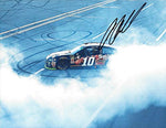 AUTOGRAPHED 2018 Aric Almirola #10 Smithfield Bacon for Life TALLADEGA RACE WIN (Victory Burnout) Monster Cup Series Signed Collectible Picture NASCAR 9X11 Inch Glossy Photo with COA