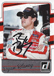 AUTOGRAPHED Ryan Blaney 2017 Panini Donruss Racing (#21 Wood Brothers Team) Monster Cup Series Signed NASCAR Collectible Trading Card with COA