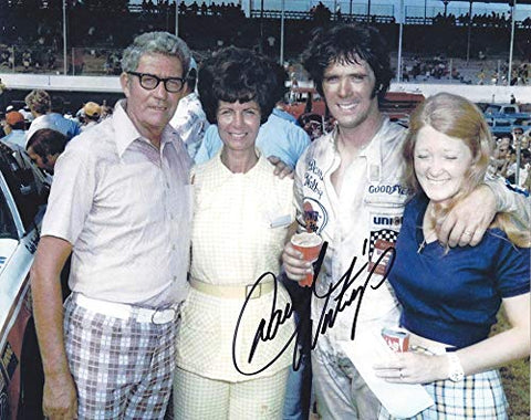 AUTOGRAPHED Darrell Waltrip #88 Gatorade Racing POST-RACE FAMILY PHOTO POSE Winston Cup Series Vintage Signed Collectible Picture NASCAR 8X10 Inch Glossy Photo with COA