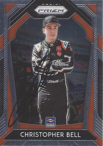 AUTOGRAPHED Christopher Bell 2020 Panini Prizm ROOKIE SEASON (#95 ProCore Team) Levine Family Racing NASCAR Cup Series Signed Collectible Trading Card with COA