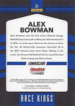 AUTOGRAPHED Alex Bowman 2018 Panini Donruss Racing RACE KINGS (#88 Nationwide Team) Hendrick Motorsports Signed Collectible NASCAR Trading Card with COA and Toploader