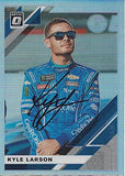AUTOGRAPHED Kyle Larson 2020 Panini Donruss Optic RARE PRIZM (#42 Credit One Bank) Chip Ganassi Racing Monster Cup Series Insert Signed NASCAR Collectible Trading Card with COA