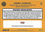 AUTOGRAPHED Jimmie Johnson 2020 Panini Donruss Racing DARLINGTON THROWBACK (#48 Ally Team) Hendrick Motorsports Black Border Signed NASCAR Collectible Trading Card with COA