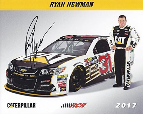 AUTOGRAPHED 2017 Ryan Newman #31 CATERPILLAR Team (Richard Childress Racing) Monster Energy Cup Series Signed Collectible Picture 8X10 Inch NASCAR Hero Card Photo with COA
