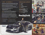 AUTOGRAPHED 2019 Aric Almirola #10 Smithfield Ford Mustang (Stewart-Haas Racing) Monster Energy Cup Series Picture 9X11 Inch Signed NASCAR Collectible Hero Card Photo with COA