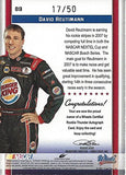 AUTOGRAPHED David Reutimann 2007 Wheels American Thunder ROOKIE THUNDER INSCRIPTION AUTOGRAPH (BK Racing Team Signed Collectible NASCAR Trading Card with COA (#17 of 50 produced)