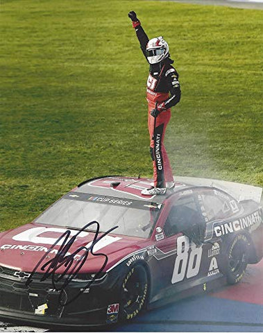 AUTOGRAPHED 2020 Alex Bowman #88 Cincinnati Inc. Racing CALIFORNIA RACE WIN (Victory Celebration) Hendrick Motorsports Signed Collectible Picture NASCAR 8X10 Inch Glossy Photo with COA