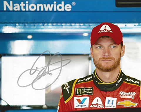 AUTOGRAPHED 2017 Dale Earnhardt Jr. #88 Axalta Racing RETIREMENT FINAL SEASON (Garage Area) Monster Energy Cup Series Signed Collectible Picture NASCAR 8X10 Inch Glossy Photo with COA