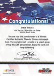 AUTOGRAPHED Steve Wallace 2007 Wheels Racing THUNDER STROKES (Authentic Signature) Busch Series Rusty Wallace Team Signed Collectible NASCAR Trading Card