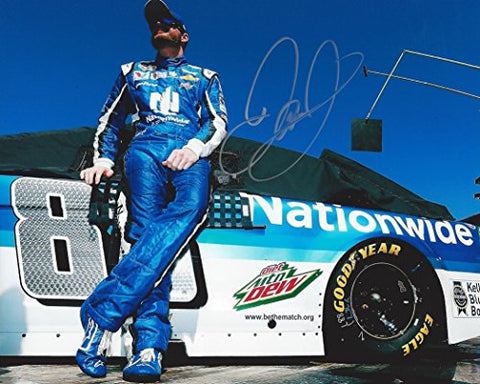 AUTOGRAPHED 2016 Dale Earnhardt Jr. #88 Nationwide Racing (Pit Road Pre-Race) Hendrick Motorsports Sprint Cup Series Signed Collectible Picture NASCAR 8X10 Inch Glossy Photo with COA