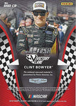 AUTOGRAPHED Clint Bowyer 2018 Panini Victory Lane Racing RACE READY (Race-Used Firesuit & Tire) #14 Rush Truck Centers Team Relic Insert Signed NASCAR Collectible Trading Card with COA #329/399