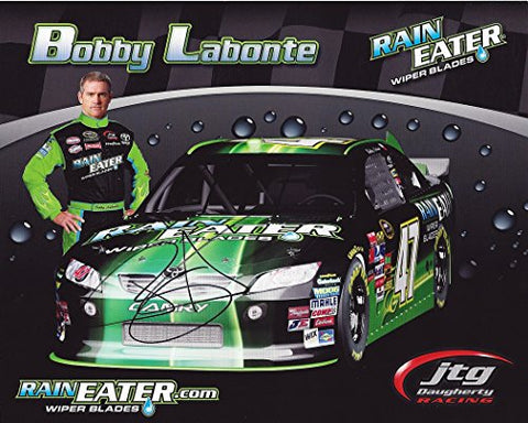 AUTOGRAPHED 2011 Bobby Labonte #47 Rain Eater Wiper Blades Racing (Sprint Cup Series) Signed Picture NASCAR 8X10 inch Hero Card Photo with COA