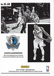JUSTIN ANDERSON 2015-16 Panini Noir Basketball GAME WORN JERSEY (2-Color Prime Patch) Dallas Mavericks Team Insert NBA Collectible Trading Card (#10 of 49)