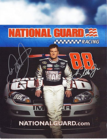 AUTOGRAPHED 2011 Dale Earnhardt Jr. #88 National Guard Racing (Chevy Impala COT Car) Signed NASCAR Collectible 9X11 Signed Photo NASCAR Hero Card with COA